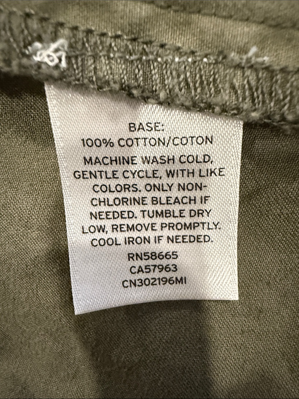 Casion Olive Utility Jacket - Lightweight Field Style Size XL - Picture 9 of 9
